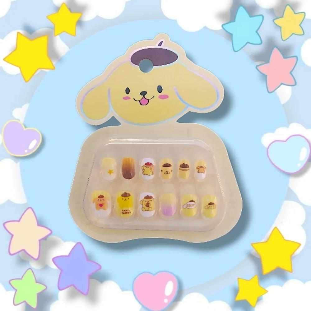 Cute Pompompurin Nail Art Set
